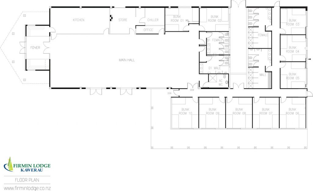 Firmin Lodge Floor Plan